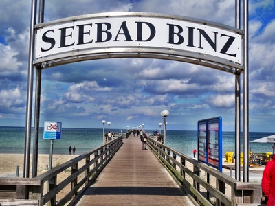 Ostseebad Binz Strand Seebrücke